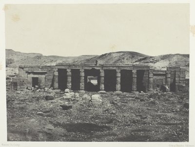 Gournah, Palace of Menephta I; Thebes by Maxime Du Camp