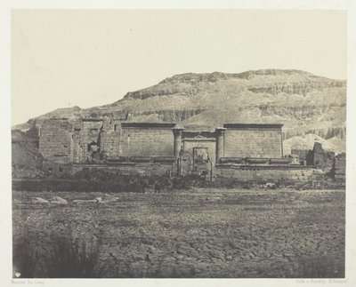 Medinet-Habu, General View of the Ruins, Thebes by Maxime Du Camp