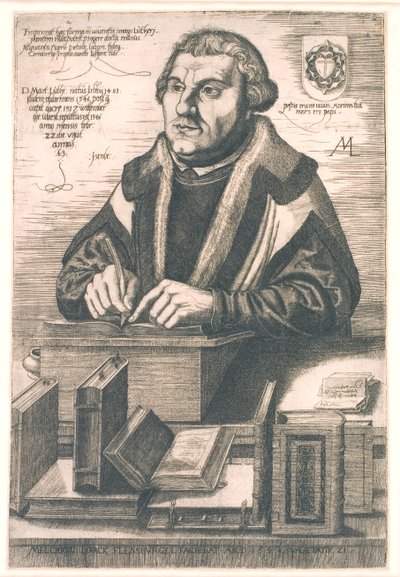 Portrait of Martin Luther by Melchior Lorck