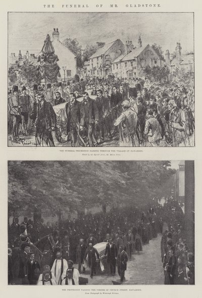 The Funeral of Mr. Gladstone by Melton Prior