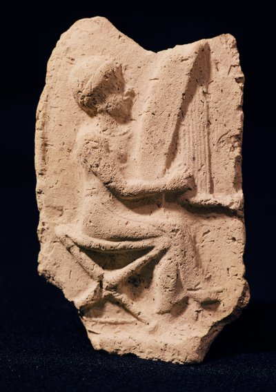 Harp player, 1830-1600 BC by Mesopotamian