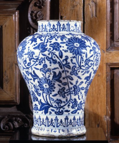 Talavera Jar by Mexican School