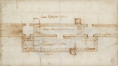 Design for a Relic Chamber by Michelangelo Buonarroti