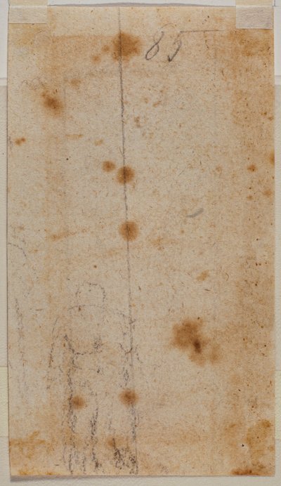 Figure Sketch by Michelangelo Buonarroti