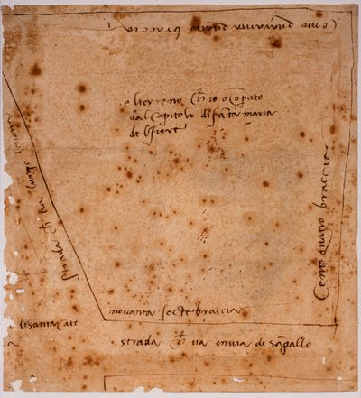 Ground plan by Michelangelo Buonarroti