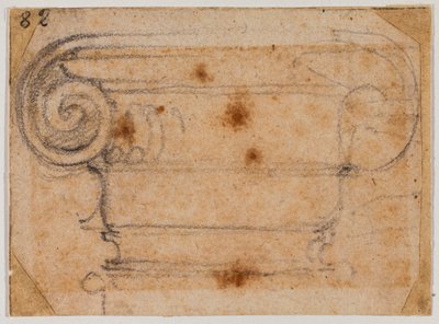 Study of Ionic Capital by Michelangelo Buonarroti