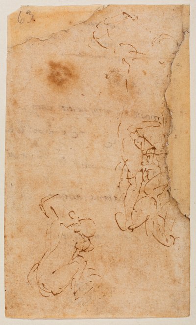 Study of Figures by Michelangelo Buonarroti