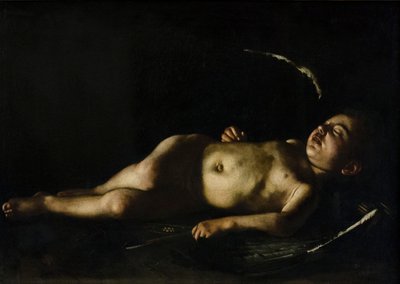 Sleeping Cupid by Michelangelo Merisi da Caravaggio