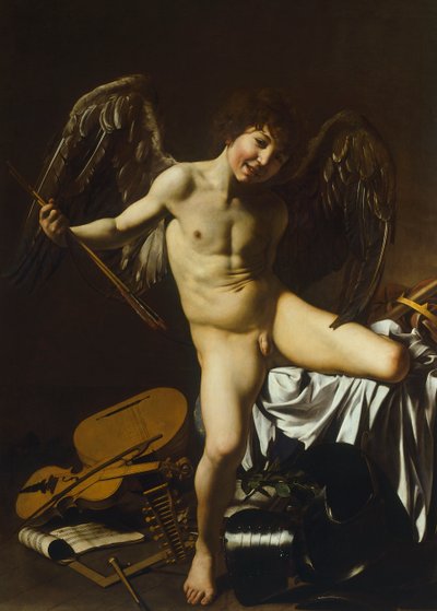 Victorious Cupid by Michelangelo Merisi da Caravaggio