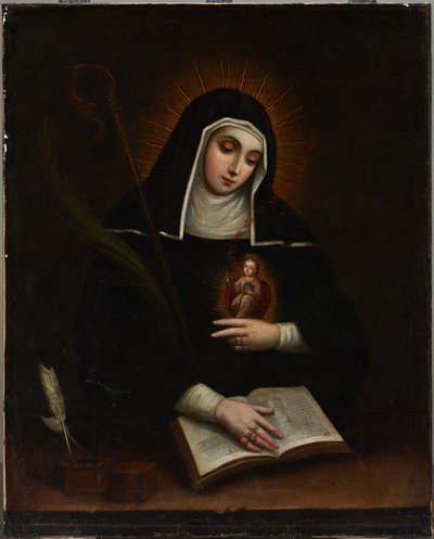 Saint Gertrude by Miguel Cabrera