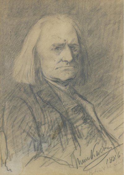 Portrait of Franz Liszt by Mihály Munkácsy