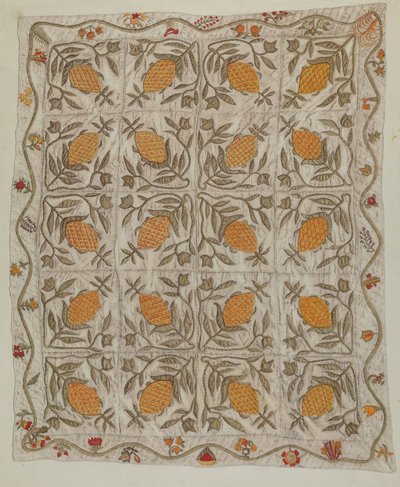 Pineapple Quilt by Mildred E. Bent
