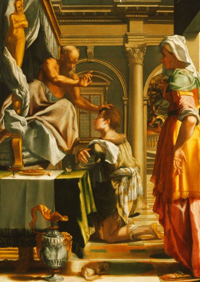 Isaac Blessing Jacob by Mirabello Cavalori