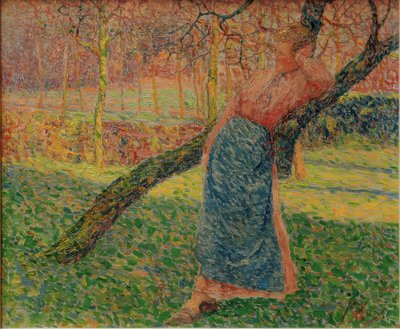 Woman in an Orchard by Modeste Huys