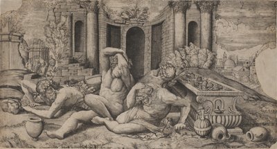 The Wine Harvest by Monogrammist HFE