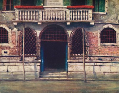 A Doorway, Venice by Mortimer L Menpes