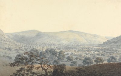 Distant view of Llandrillo by Moses Griffith