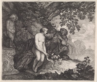 Vertumnus Tries to Seduce Pomona by Moyses van Wtenbrouck