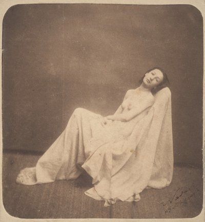 Seated Model, Partially Draped by Nadar