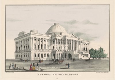 Capitol at Washington by Nathaniel Currier