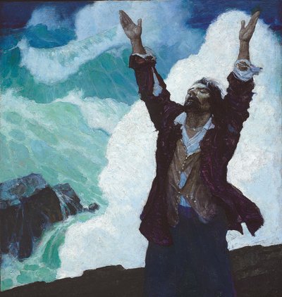 Robinson Crusoe: Cover by Newell Convers Wyeth