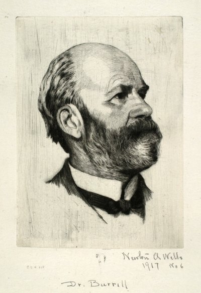 Portrait of Dr. Burrill by Newton A. Wells