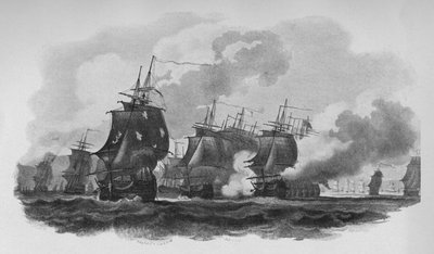 Engagement off Dominica by Nicholas Pocock