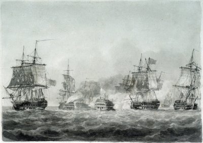 The Battle of Camperdown (North Sea) by Nicholas Pocock