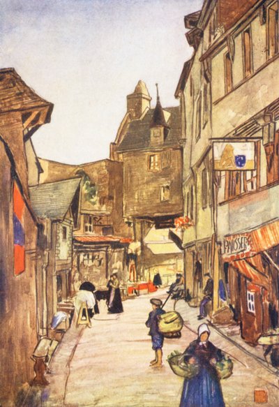 A Street, Mont St Michel by Nico Jungmann