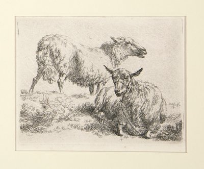 4 Etchings by Nicolaes Berchem