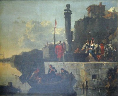Italian Seaport by Nicolaes Berchem