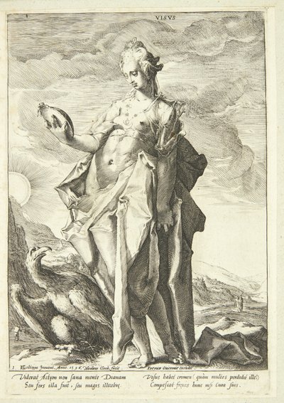 The Vision by Nicolaes Jansz. Clock