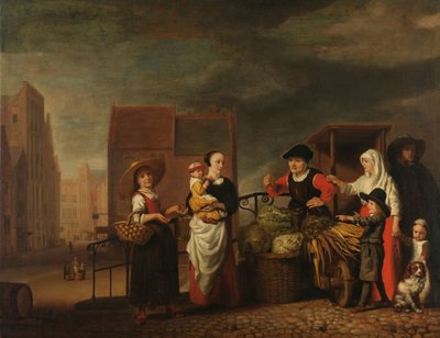 Vegetable Market by Nicolaes Maes