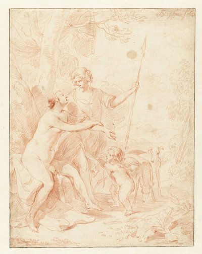 Venus, Adonis, and Cupid by Nicolaes Pietersz Berchem