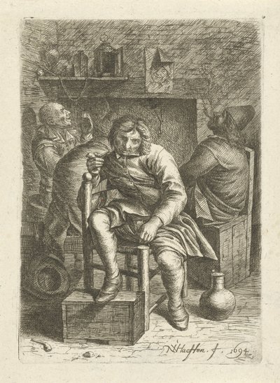 Smoking Man by Nicolaes van Haeften