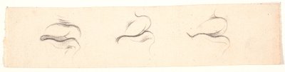 Three Studies of Mouths by Nicolai Abildgaard
