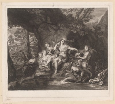 Bath of Diana by Nicolas Gabriel Dupuis (attributed to)