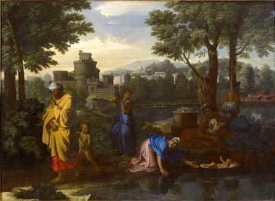 The Exposition of Moses, 1654 by Nicolas Poussin