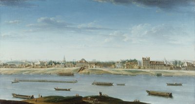 Port Saint-Bernard, Seen from the Arsenal by Nicolas Raguenet