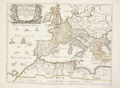 Map of the Roman Empire by Nicolas Sanson DAbbeville