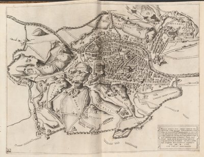 Topographical Map of Ancient Rome by Nicolaus Beatrizet