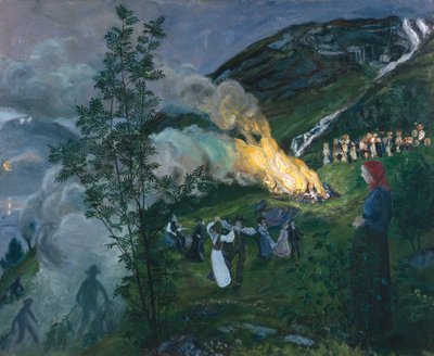 Midsummer Fire by Nikolai Astrup