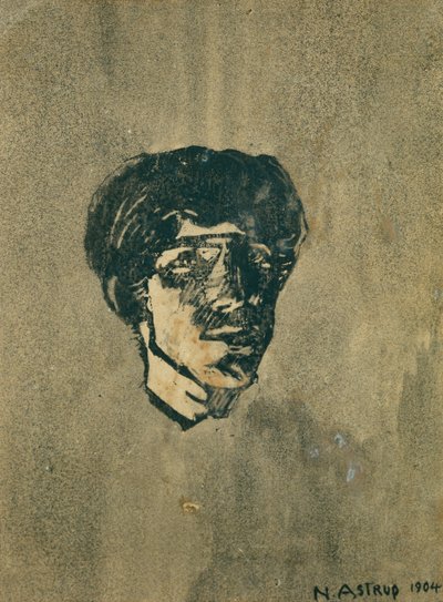 Small Self-Portrait by Nikolai Astrup