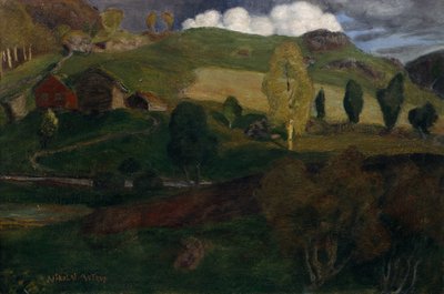 Spring evening by Nikolai Astrup