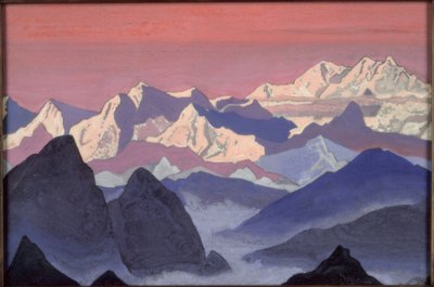Kangchenjunga (Painting by N.K. Roerich) by Nikolai Konstantinowitsch Roerich