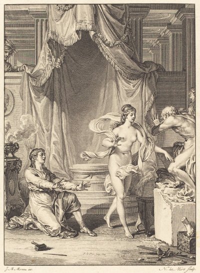 Pygmalion by Noël Le Mire after Jean Michel Moreau