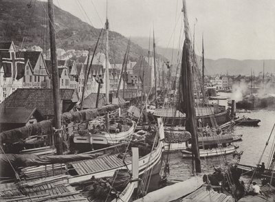 View on the Bergen Harbour by Norwegian Photographer