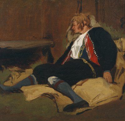 Laying Wounded, Setesdal by Olaf Isaachsen