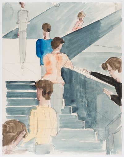 Bauhaus Stairway by Oskar Schlemmer
