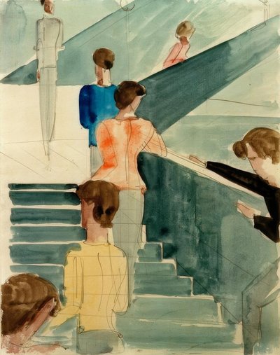 Bauhaus Staircase by Oskar Schlemmer